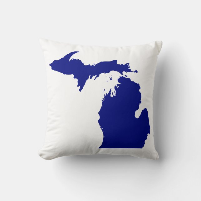 Coussin Je coeur Michigan (Recto)