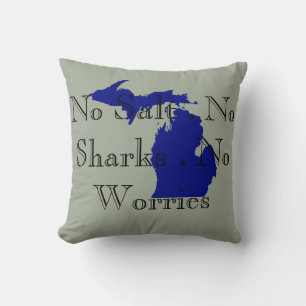 Coussin Je coeur Michigan