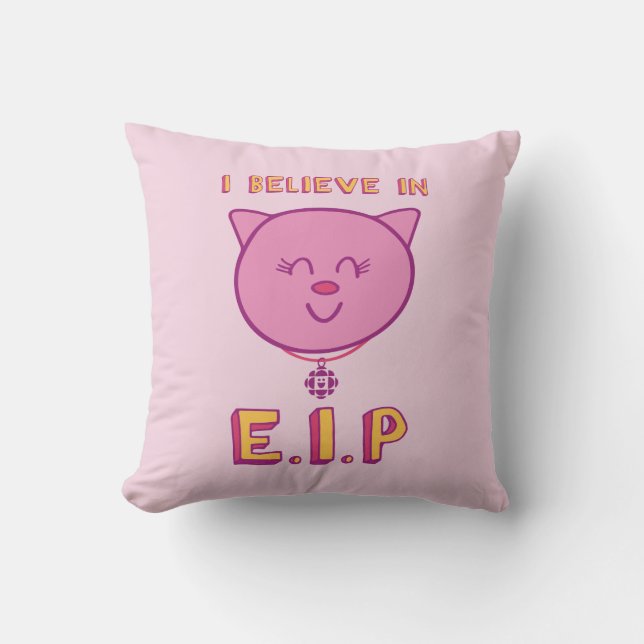 Coussin Je crois en E.I.P (Recto)