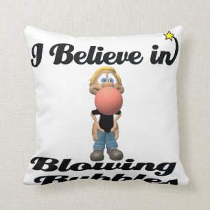 Coussin je crois en faire des bulles de chewing-gum