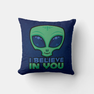 Coussin Je Crois En Vous Alien De Dessin Amical