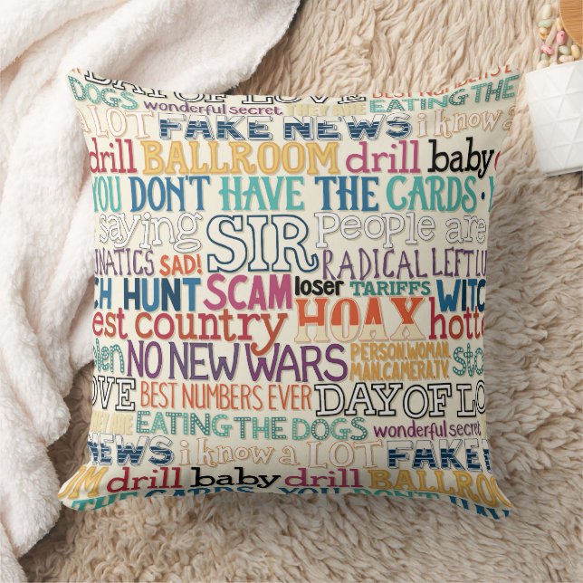 Coussin Je déteste la stupidité de toute la typographie (Couverture)