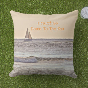 COUSSIN "JE DOIS DESCENDRE À LA MER" /BATEAU À VOILE EN ME