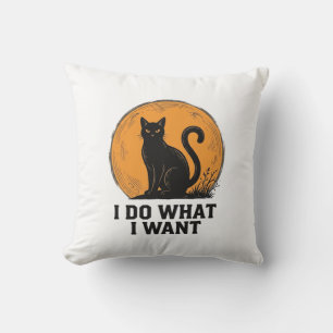 Coussin Je fais ce que je veux Design de chemise vintage B