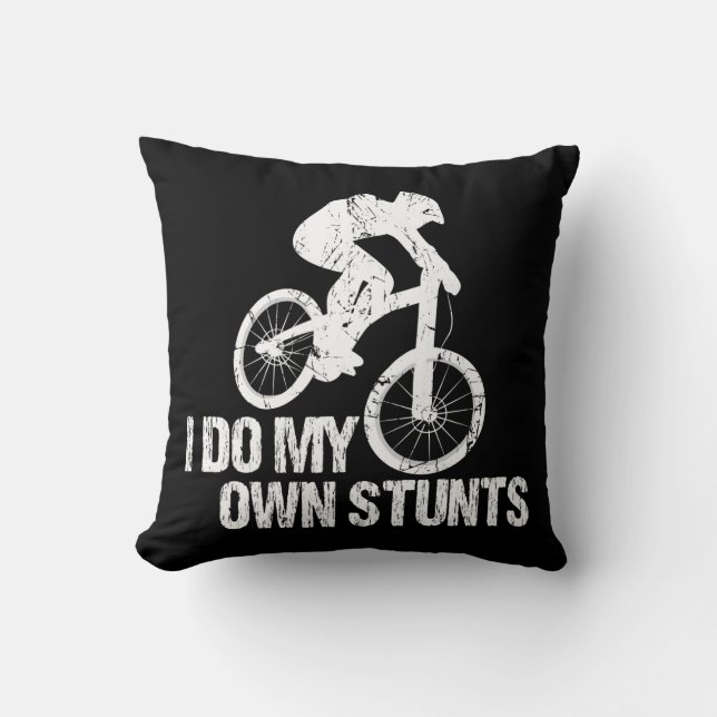 Coussin Je Fais Mes Propres Pieds En Vélo De Descente Drôl (Recto)