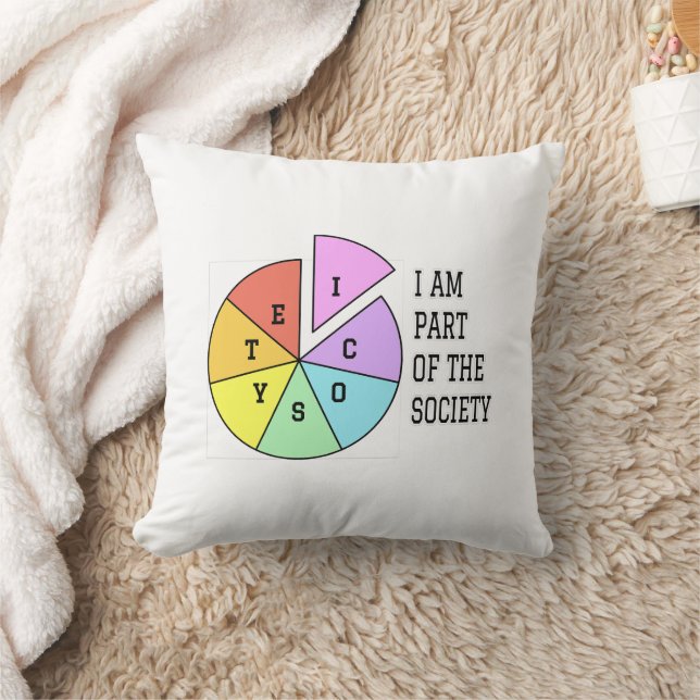 Coussin Je fais partie de la société (Couverture)
