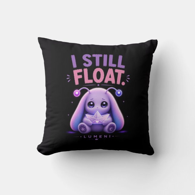 Coussin Je flotte toujours (Recto)