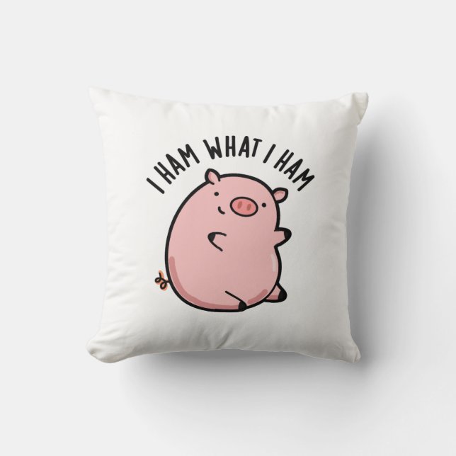 Coussin Je Jamais Ce Que Je Jamais Drôle Pun De Cochon (Recto)