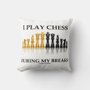 Coussin Je Joue Aux Échecs Pendant Mes Pause Échecs Réfléc