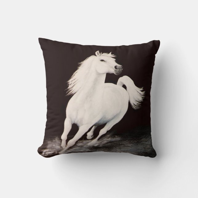 Coussin Je l'ai rêvé blanc (Recto)