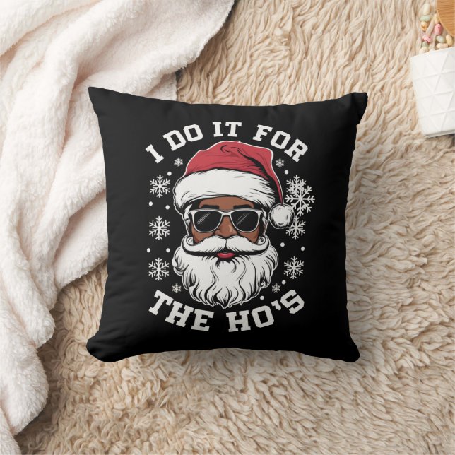 Coussin Je le fais pour les Hos Noël Santa africain  (Couverture)