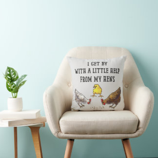 Coussin Je me débrouille Avec Un Peu D'Aide De Mon Apron D