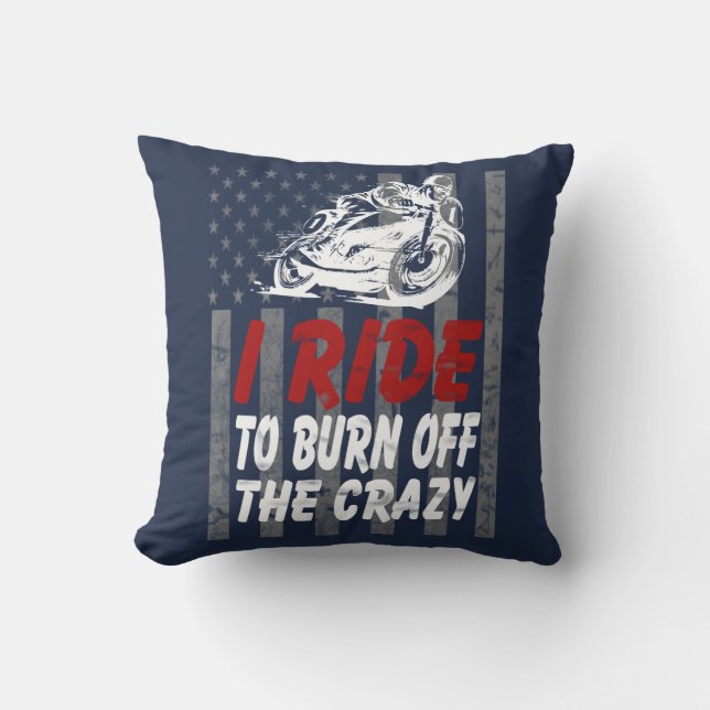 Coussin Je monte pour consommer le fou (Recto)