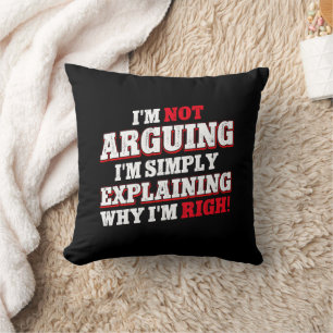 Coussin Je n'affirme pas que j'explique juste pourquoi j'a