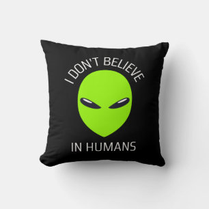 Coussin Je ne crois pas aux humains