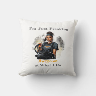 Coussin Je ne fais que frémir ... Classique