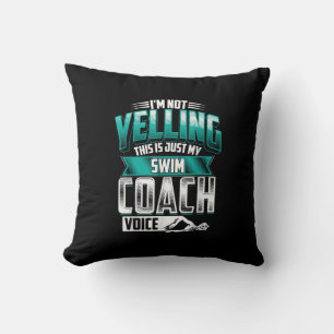 Coussin Je Ne Joue Pas Swim Coach Voix Amusante Natation