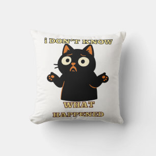 Coussin Je ne sais pas ce qui s'est passé - T-shirt de cha