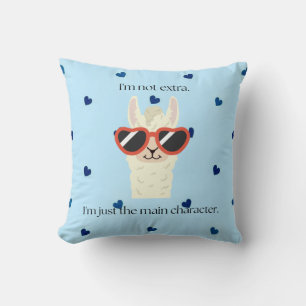 Coussin Je ne suis pas en extra, je suis juste le personna