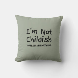 Coussin Je ne suis pas enfant