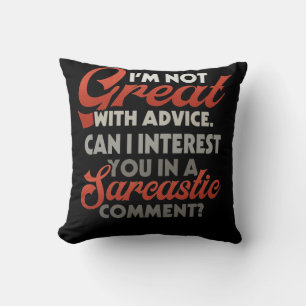 Coussin Je ne suis pas grand avec les conseils Je peux m'i