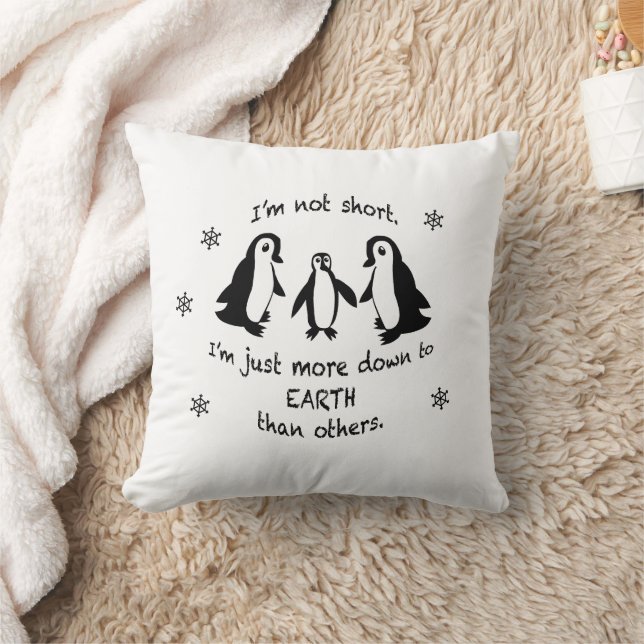 Coussin Je ne suis pas petit, simplement plus terre à terr (Couverture)