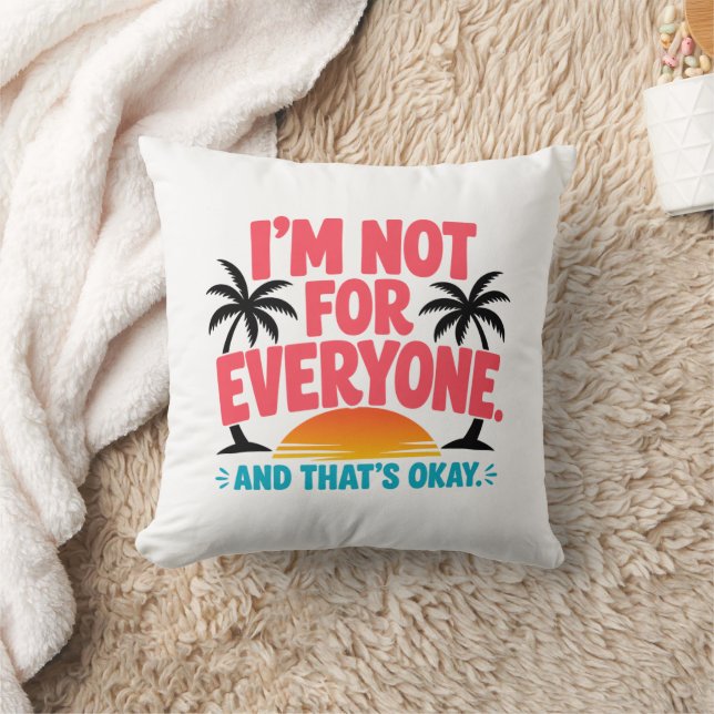 Coussin Je ne suis pas pour tout le monde – Conception de  (Couverture)