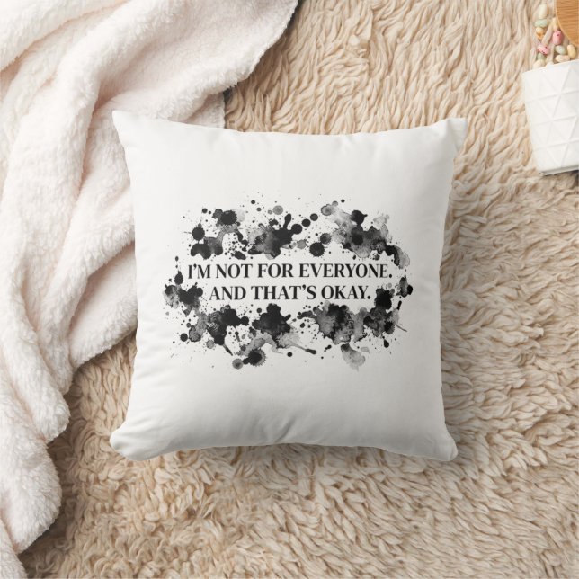 Coussin Je ne suis pas pour tout le monde – Déclaration de (Couverture)