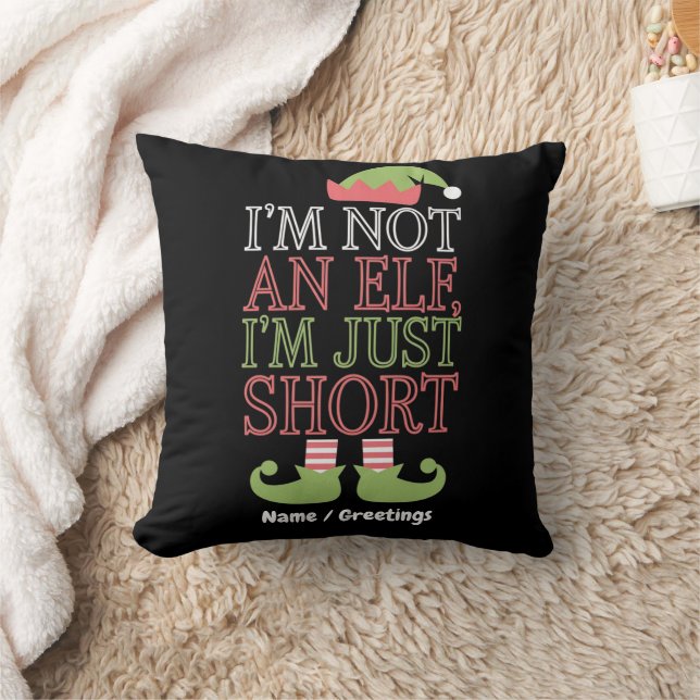 Coussin Je ne suis pas un elfe, je suis juste petit Noël d (Couverture)