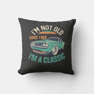 Coussin Je ne suis pas vieille Je suis une voiture classiq