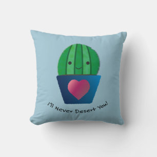 Coussin Je ne te désert jamais Cactus