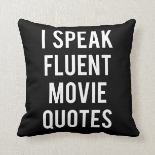 Coussin Je parle des citations fluidees de film