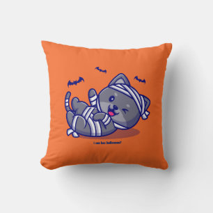 Coussin Je peux avoir Halloween?
