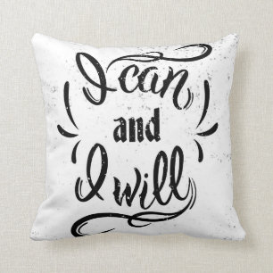 Coussin Je peux et je vais le faire