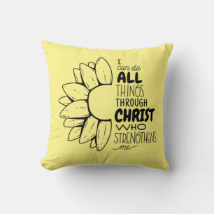 Coussin Je Peux Faire Tout Par Christ Daisy