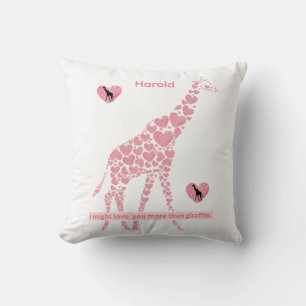 Coussin Je Pourrais Vous Aimer Plus Que Des Giraffes Desig