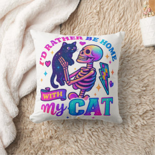 Coussin Je Préférerais Être À La Maison...