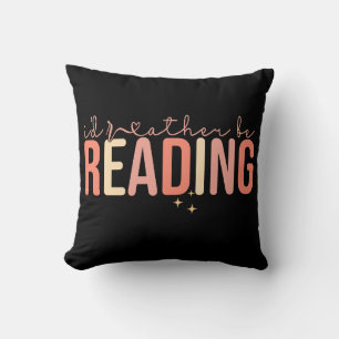 Coussin Je préférerais lire