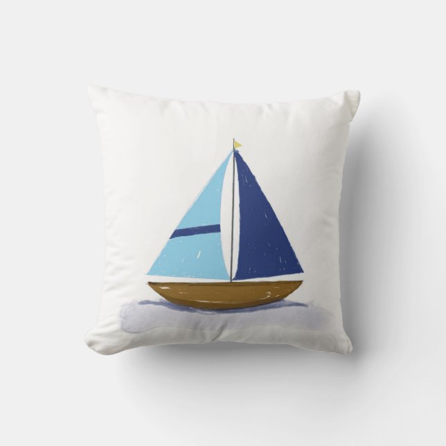 Coussin Je préférerais naviguer (Recto)