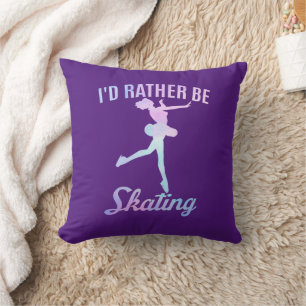 Coussin Je préférerais patiner