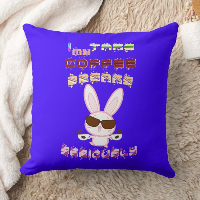 Coussin Je Prends Mes Pause Café Au Sérieux (Couverture)