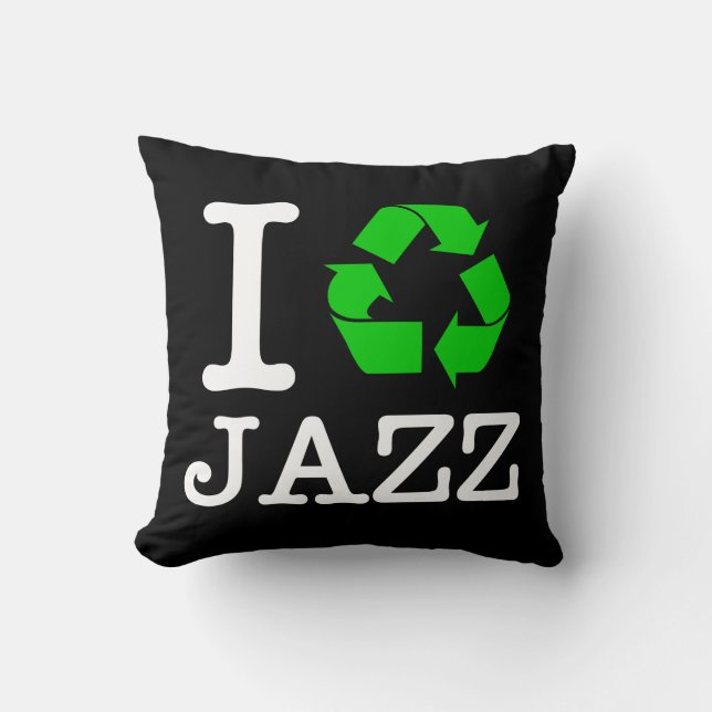 Coussin Je Recycle Le Jazz (Recto)