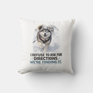 Coussin Je refuse de demander mon chemin citation drôle de