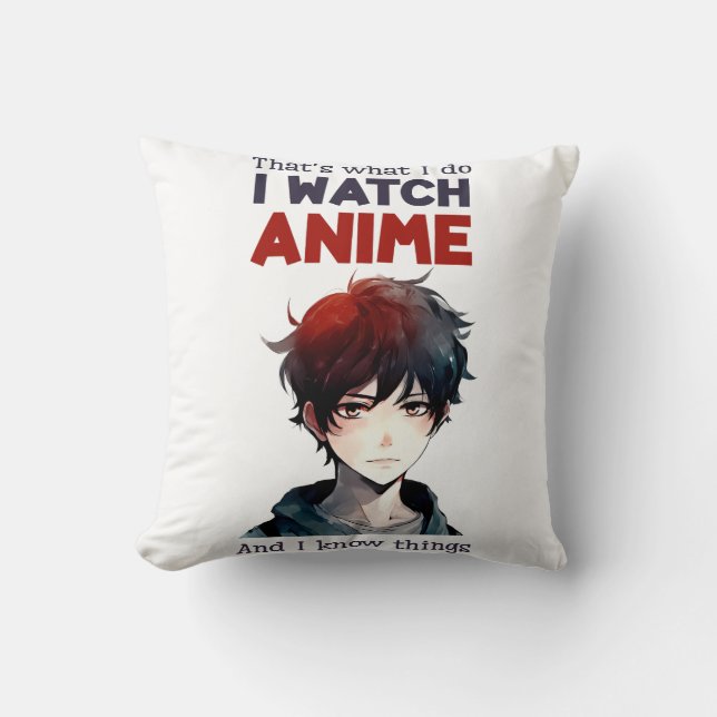 Coussin je regarde Anime (Recto)