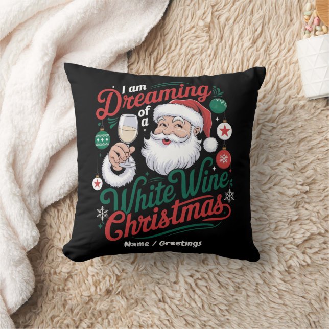 Coussin Je rêve d'un Noël au vin blanc (Couverture)
