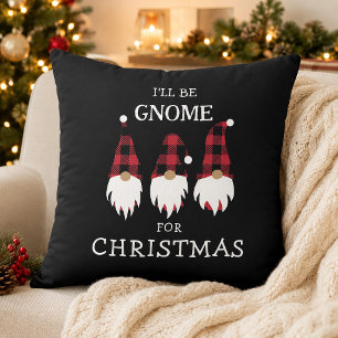 Coussin Je serai Gnome pour Noël