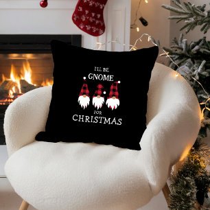 Coussin Je serai Gnome pour Noël