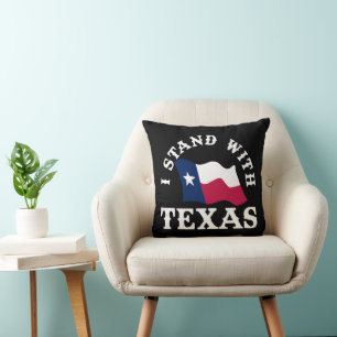 Coussin Je suis avec le Texas