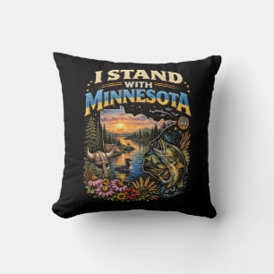Coussin Je suis avec Minnesota