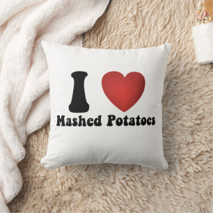 Coussin Je suis fan de purée de pommes de terre Cadeau de